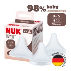 NUK Perfect Match teat 2 pieces | Made in Germany | 0M+